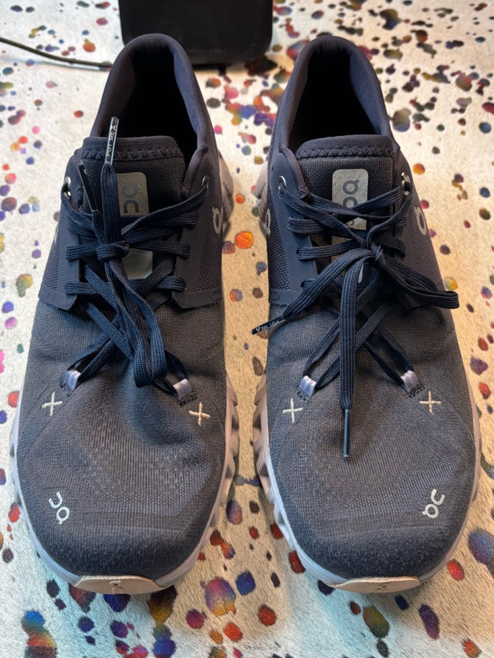 On Running Women's Athletic Shoes in Black and Gray